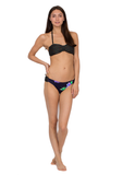 Butterfly Bandeau - Black Multi Color